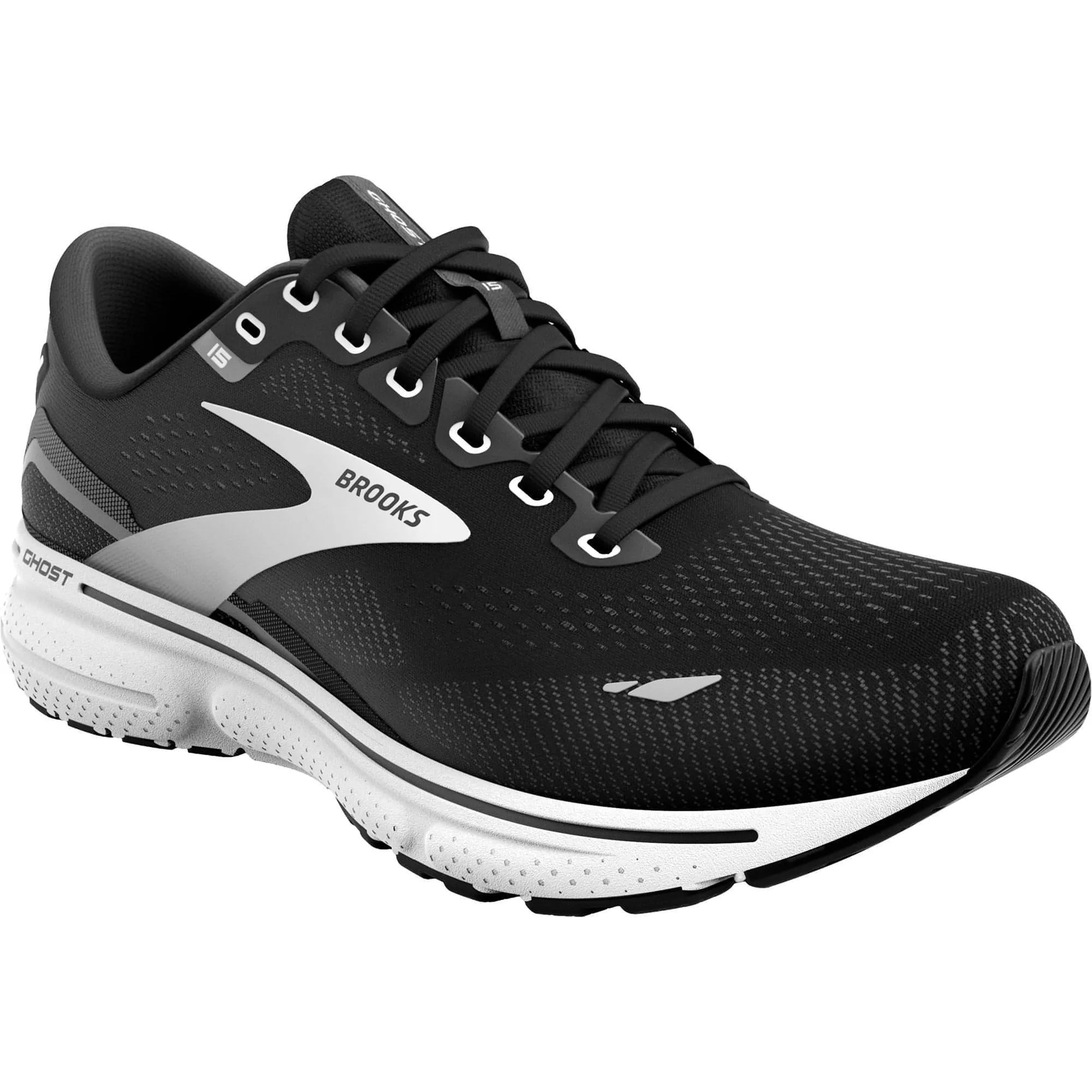 Brooks Ghost 15 Mens Running Shoes - Black