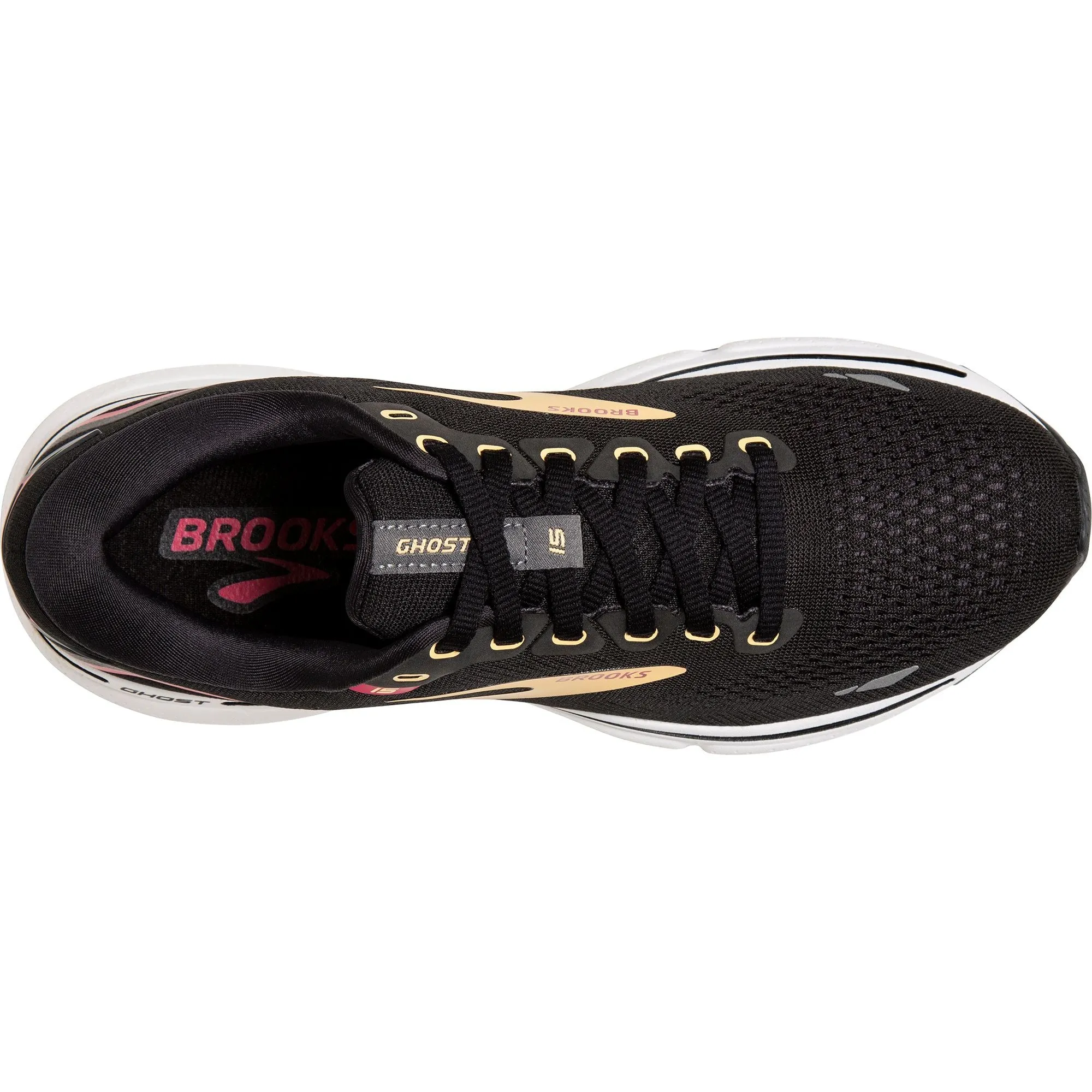 Brooks Ghost 15 Womens Running Shoes - Black