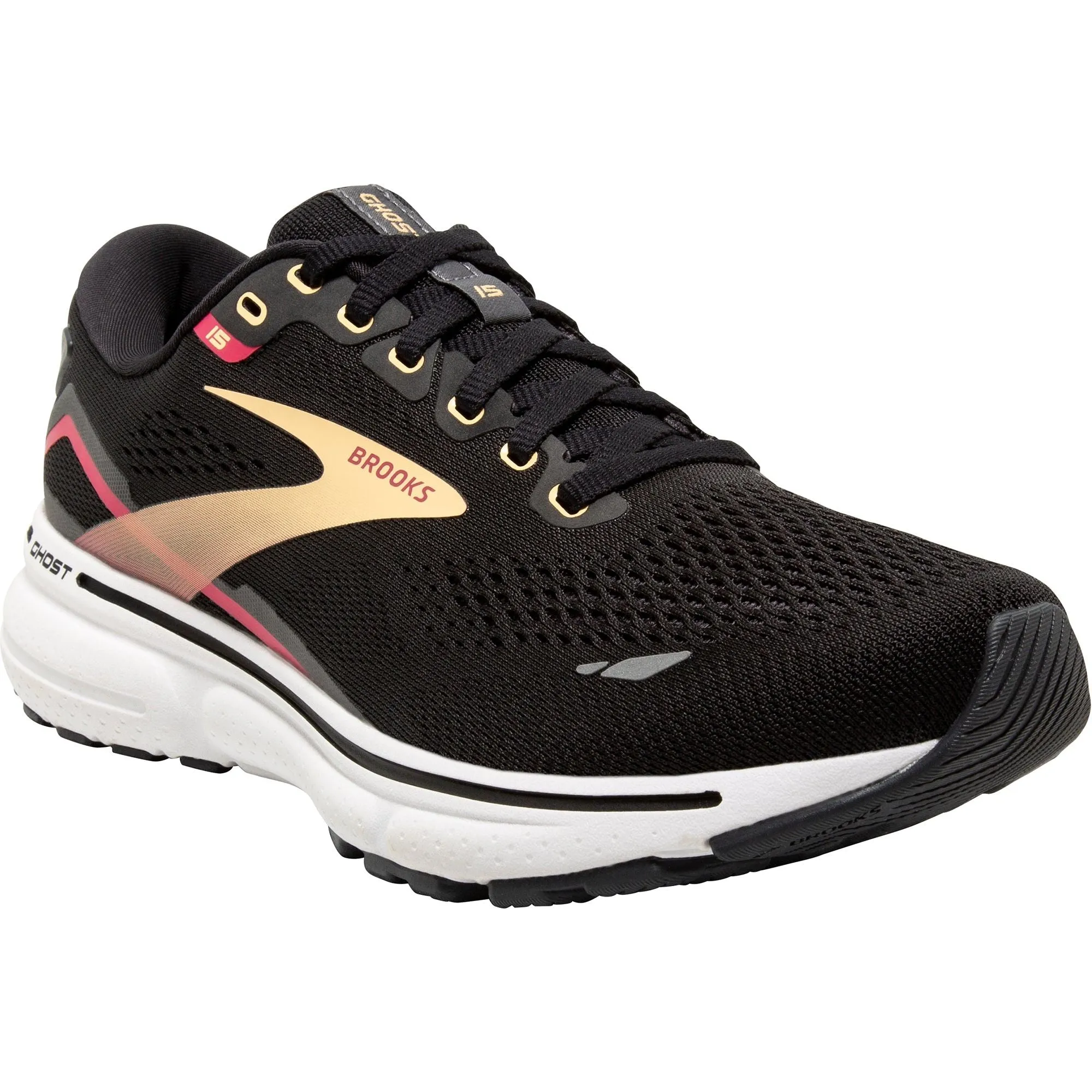Brooks Ghost 15 Womens Running Shoes - Black