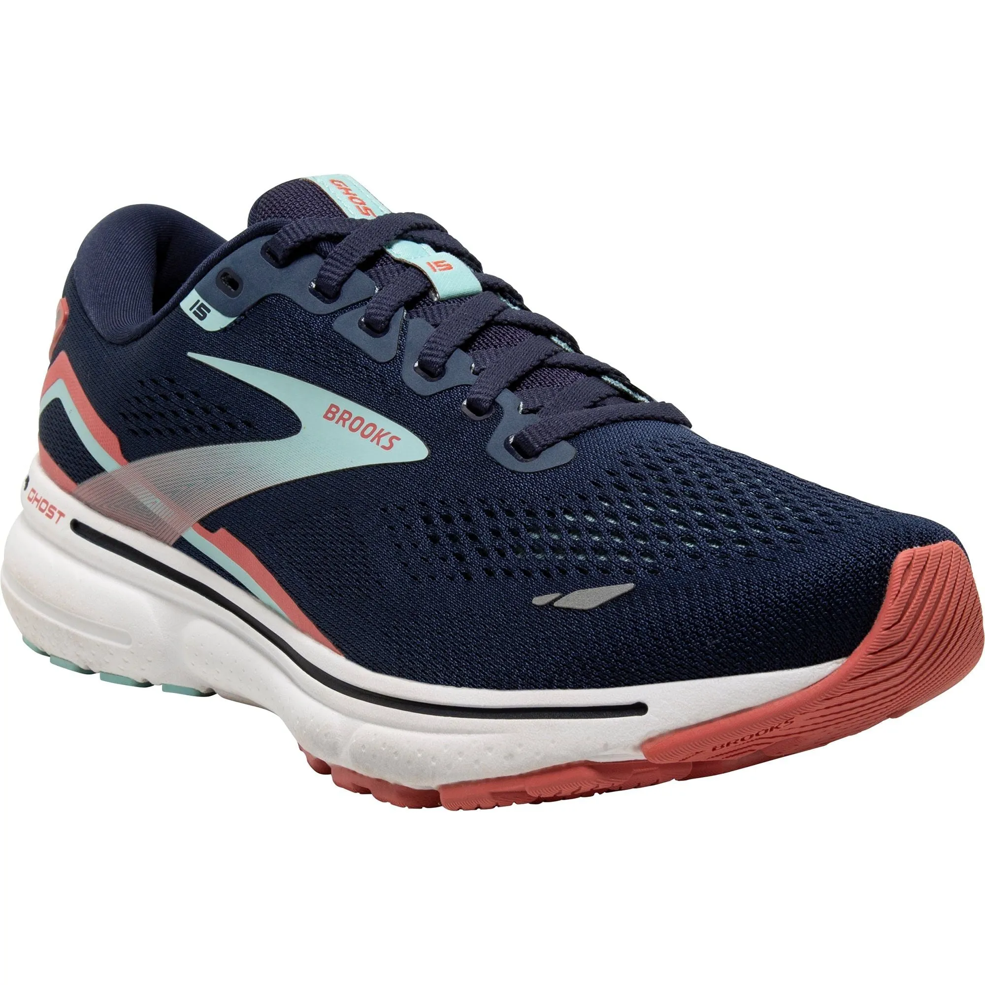 Brooks Ghost 15 Womens Running Shoes - Navy