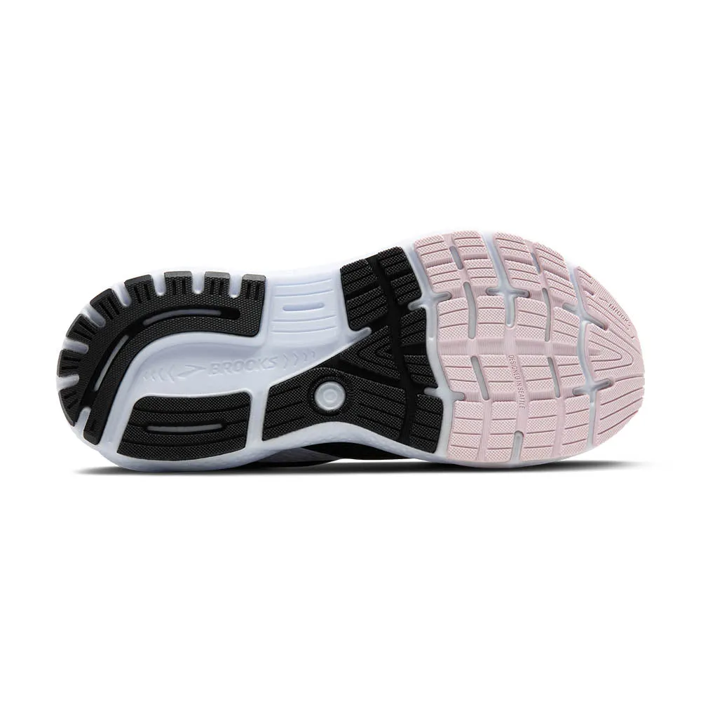 Brooks Ghost 16 (Womens) - Black/White/Orchid Ice