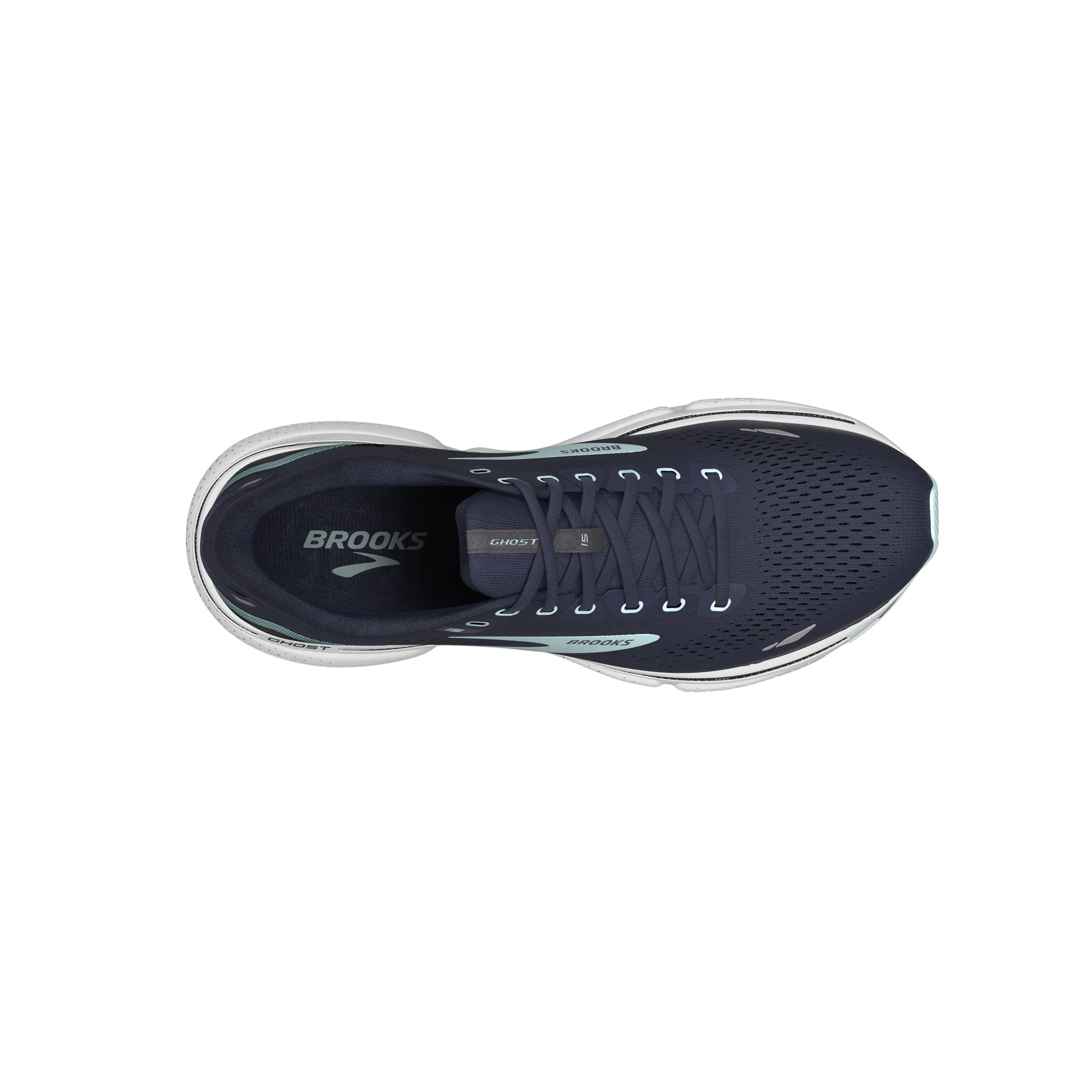 BROOKS LADIES GHOST 15 - PEACOAT/PEARL/SALT