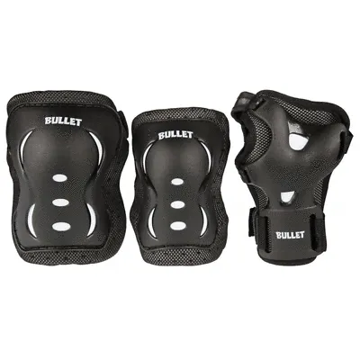 Bullet - Triple Padset Blast V2 - 10-12yrs - Black/White