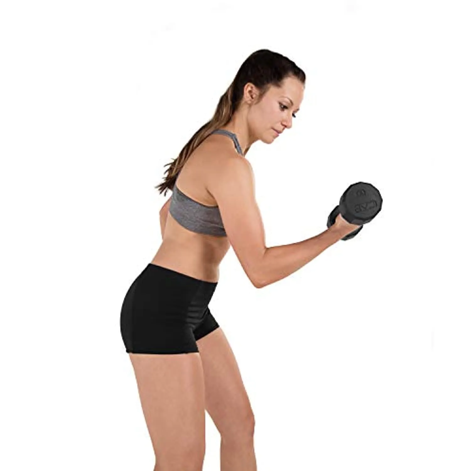 Cap 12-Sided Coated Dumbbell, Single, 3-50 lb Sizes
