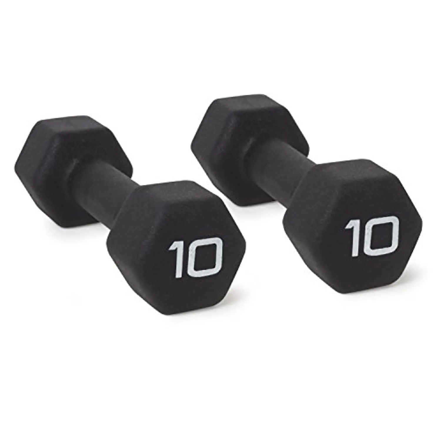 CAP Barbell Black Neoprene Coated Dumbbell Weights | Single, Pair or Set
