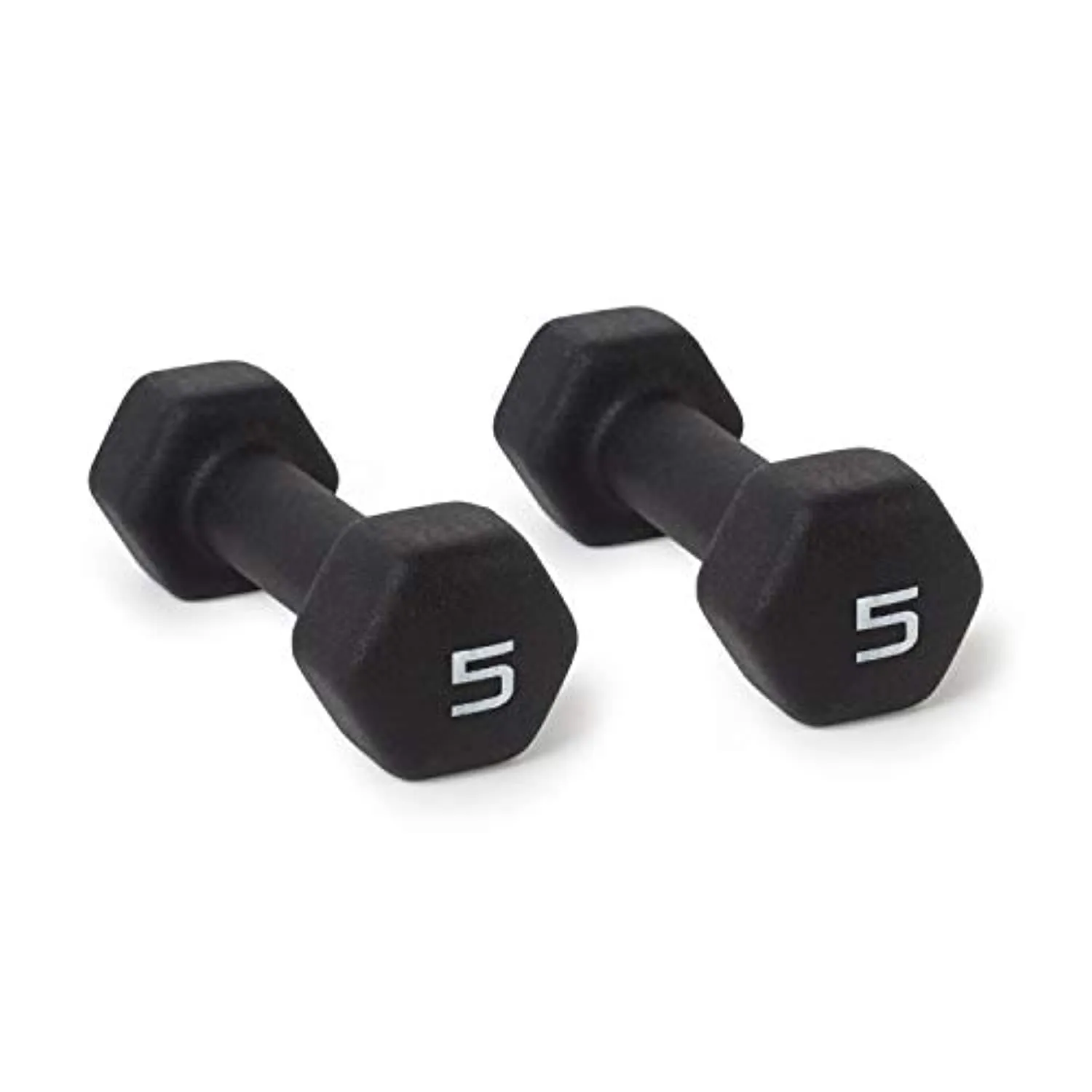 CAP Barbell Black Neoprene Coated Dumbbell Weights | Single, Pair or Set