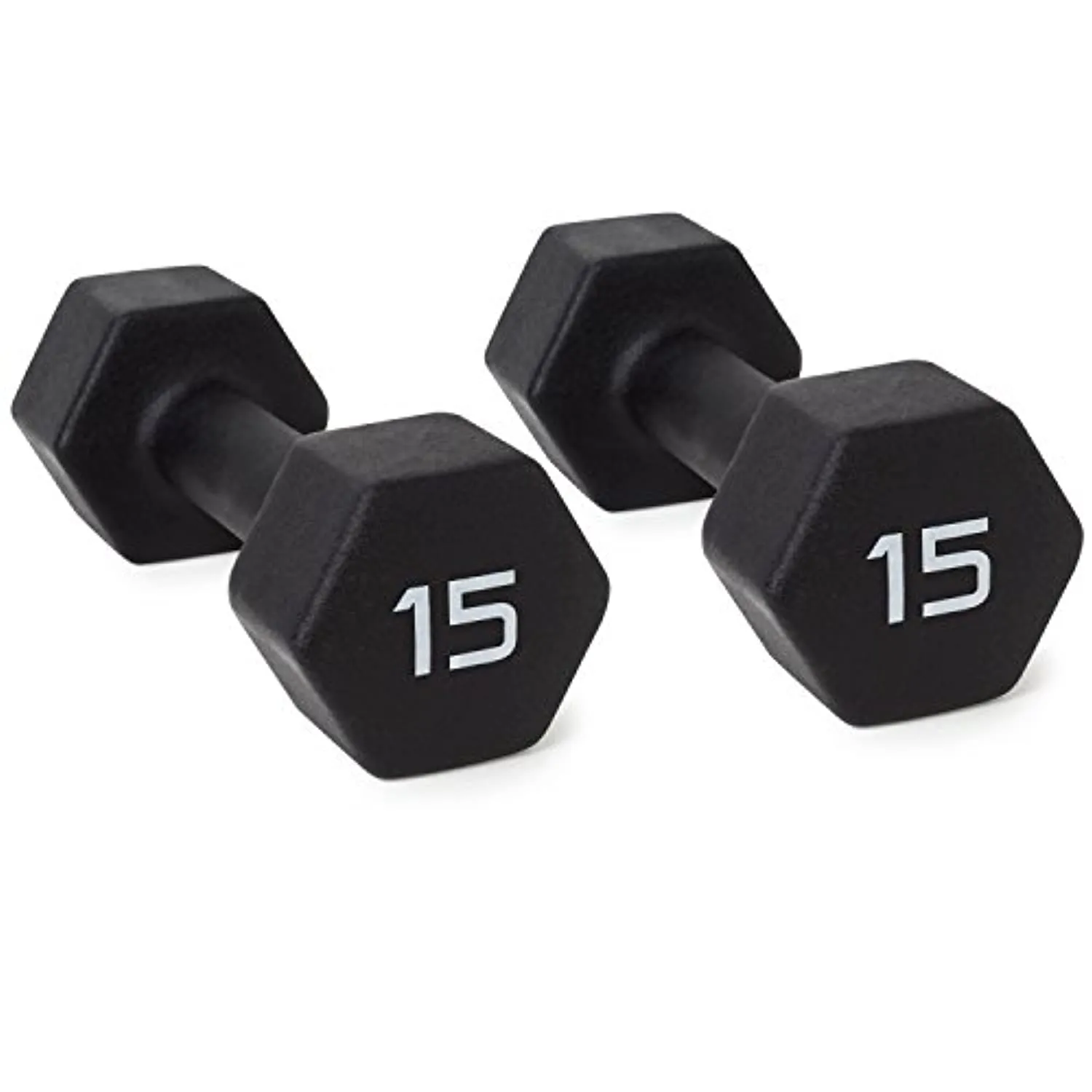 CAP Barbell Black Neoprene Coated Dumbbell Weights | Single, Pair or Set