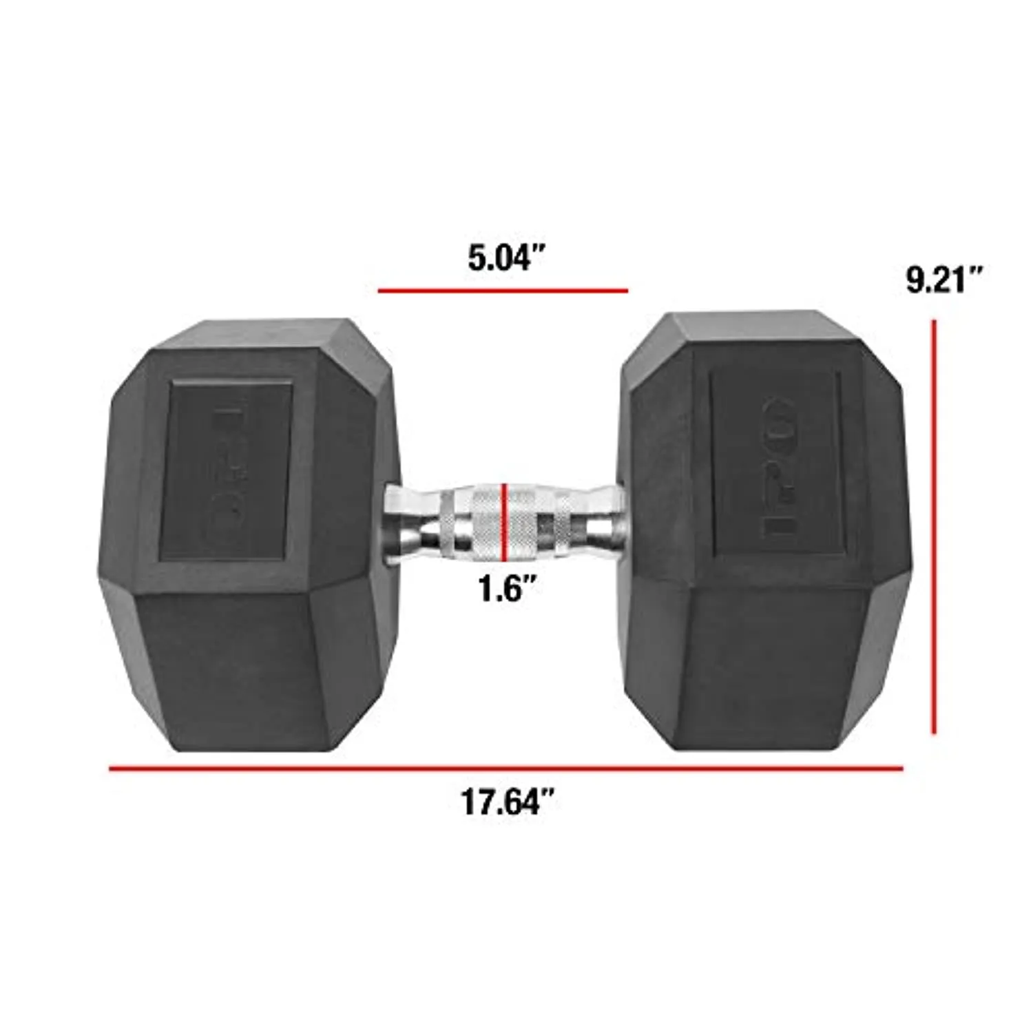 CAP Barbell Coated Dumbbell Weight, Single, Various Sizes