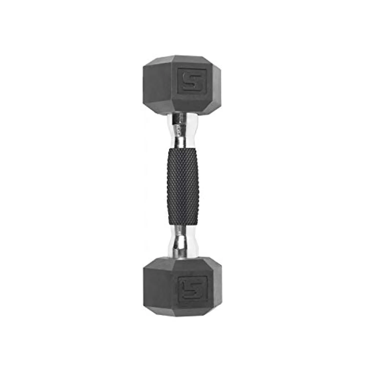 CAP Barbell Coated Dumbbell Weights with Padded Grip, 5-Pound
