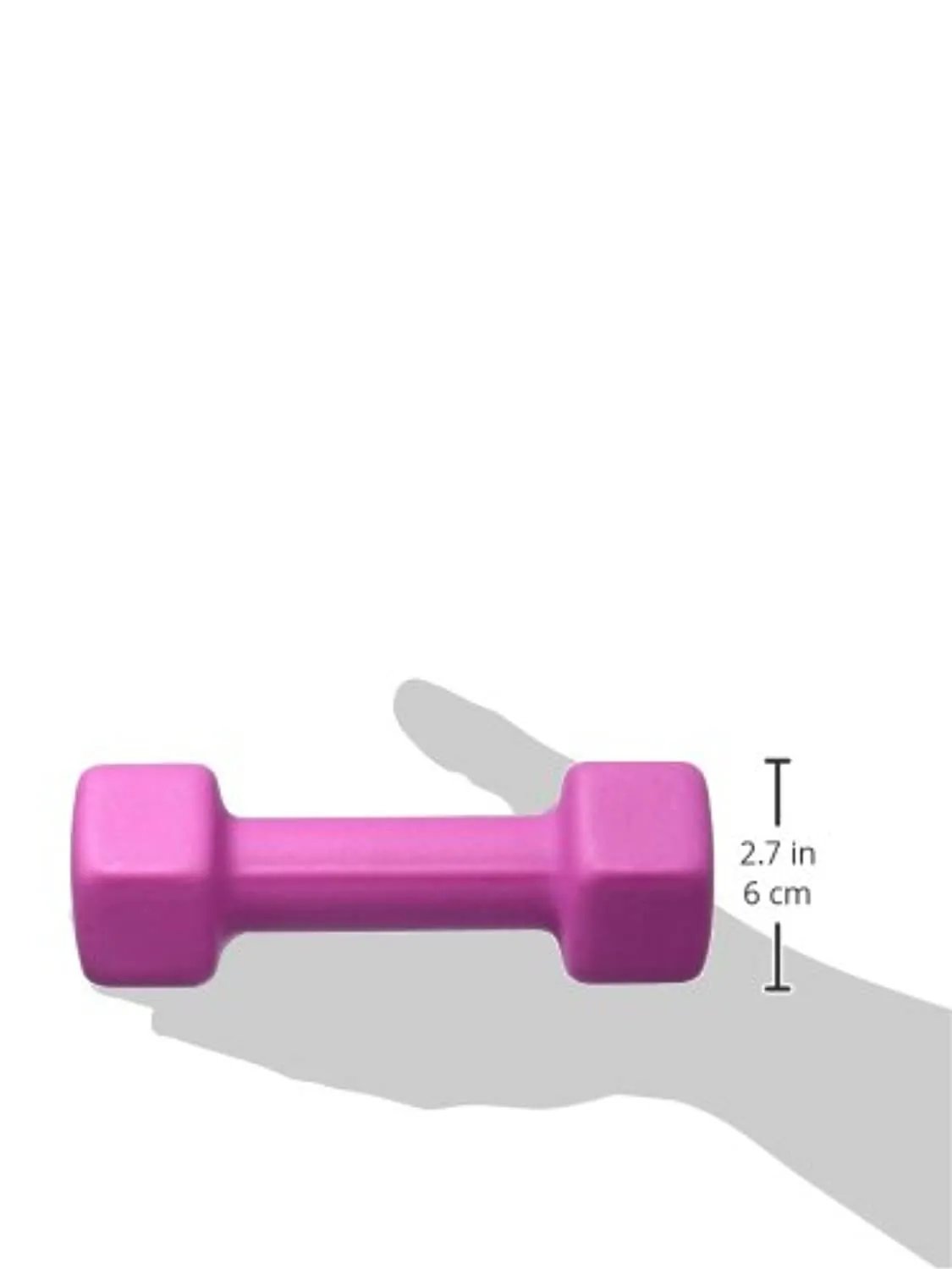 CAP Barbell Neoprene Coated Dumbbell Weights, 5 Pound, Single, Magenta