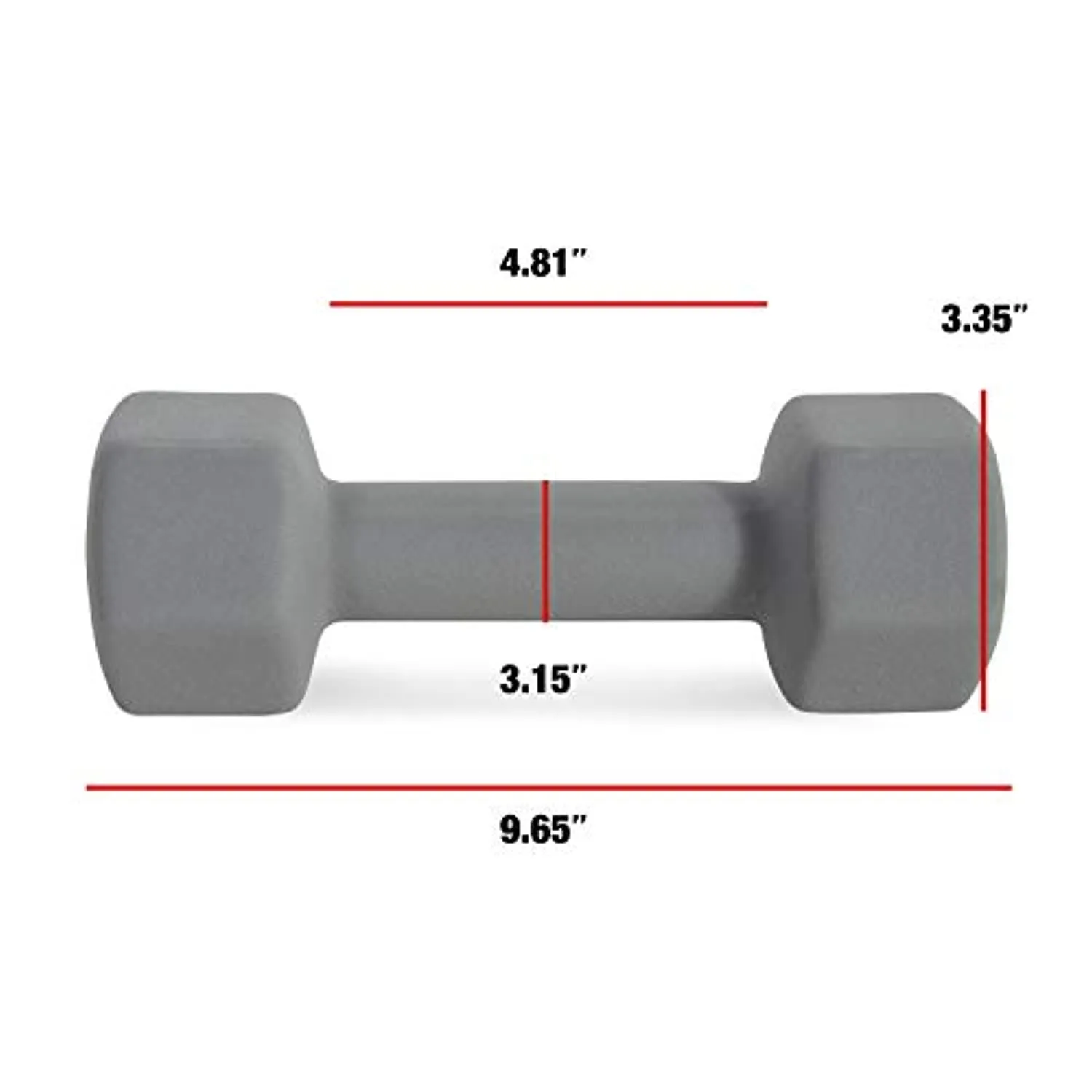 Cap Neoprene Coated Dumbbell Weights | Single, Pair or Set