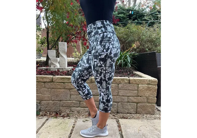 Capri Black Ice Leggings with pockets