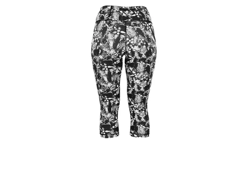 Capri Black Ice Leggings with pockets