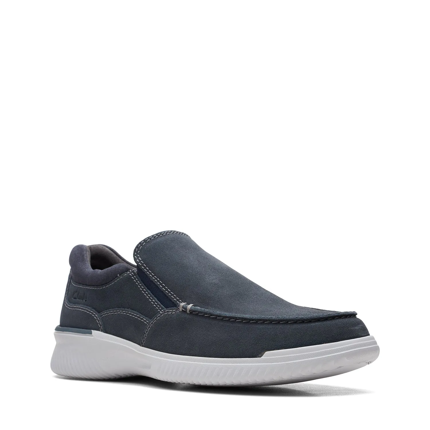 Clarks Donaway Free Shoes - Navy Waxy - 261659858 - H Width (Wide Fit)