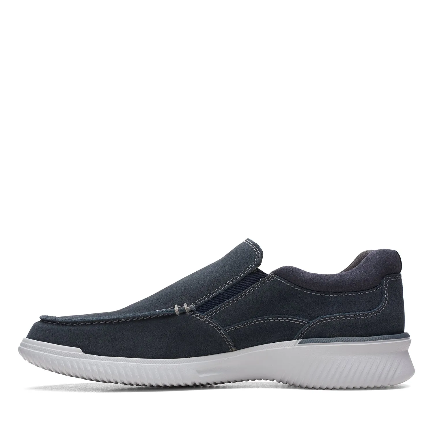 Clarks Donaway Free Shoes - Navy Waxy - 261659858 - H Width (Wide Fit)