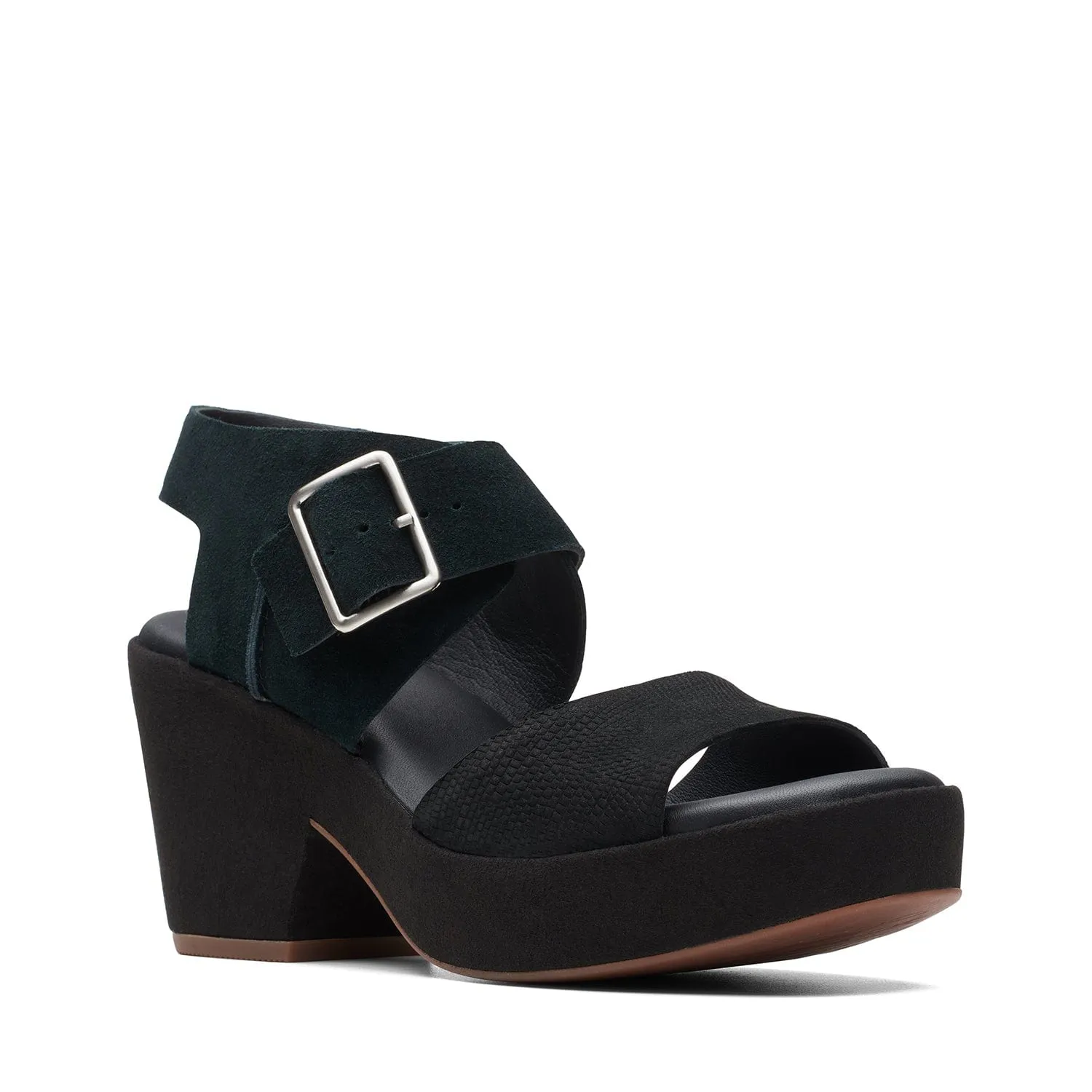 Clarks KimmeiHi Strap Sandals - Black Combi - 261710114 - D Width (Standard Fit)