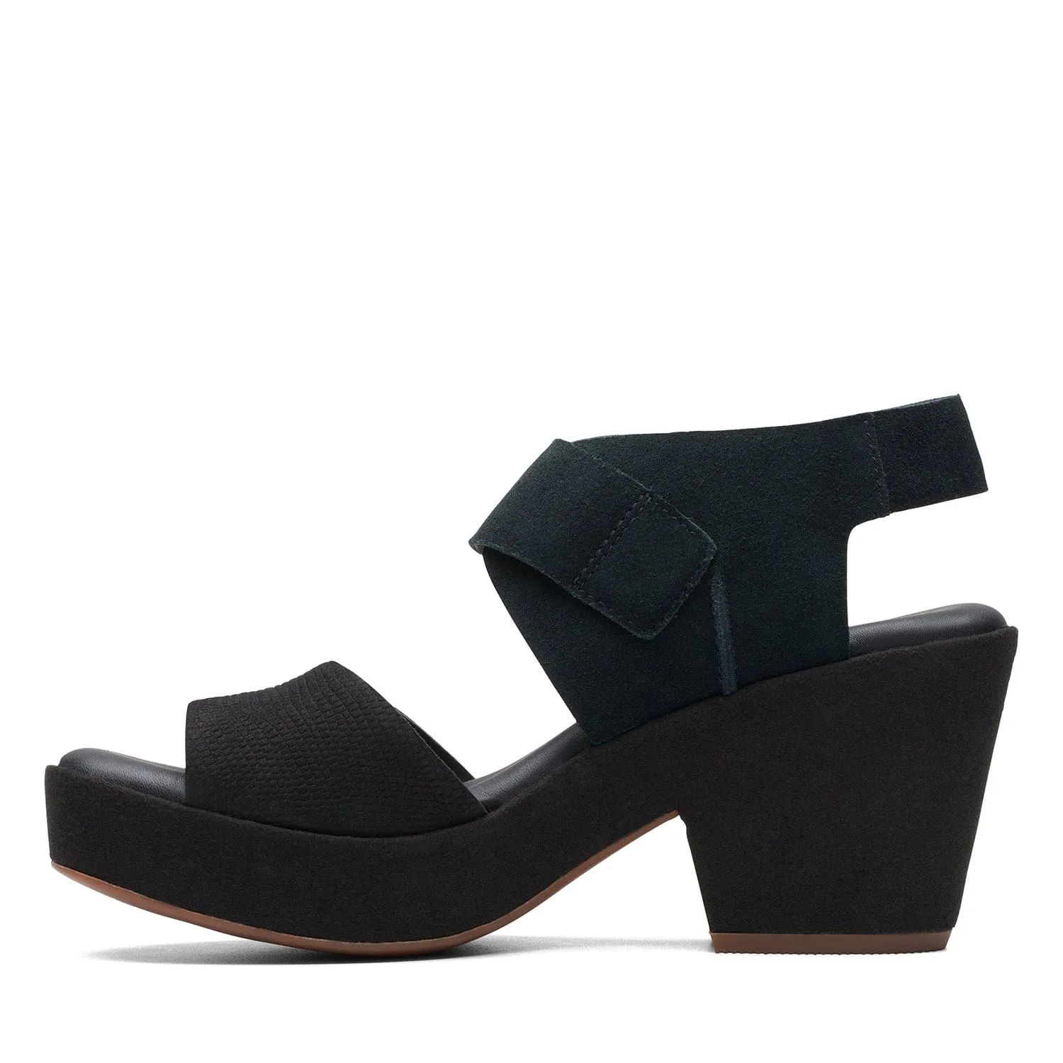 Clarks KimmeiHi Strap Sandals - Black Combi - 261710114 - D Width (Standard Fit)