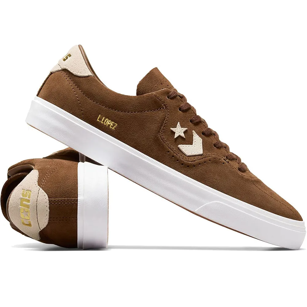 Converse CONS Louie Lopez Pro Ox Shoes Chestnut Brown/Natural Ivory/White