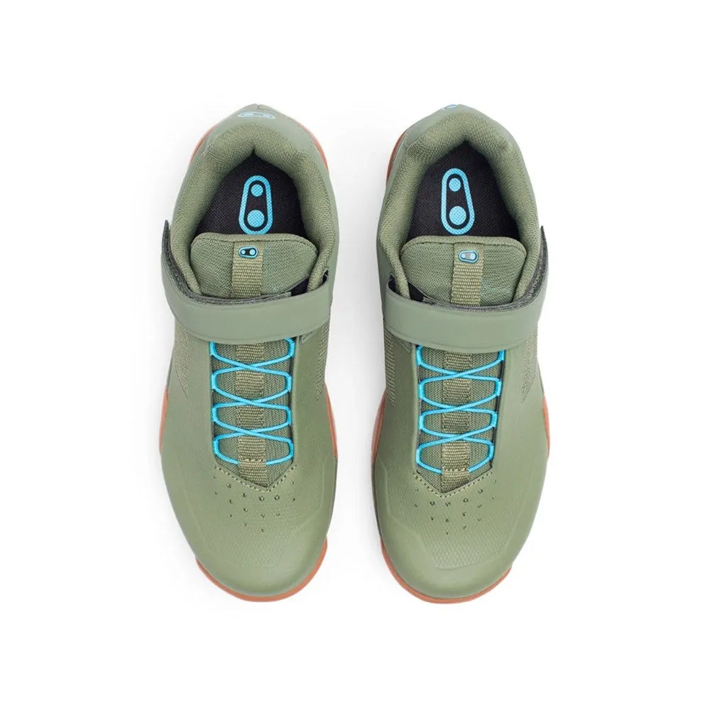 Crankbrothers Shoes Mallet E Speedlace Green / Blue Clipless SPD