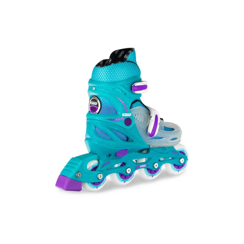 Crazy Skate 148 Inline Skates - Teal Glitter