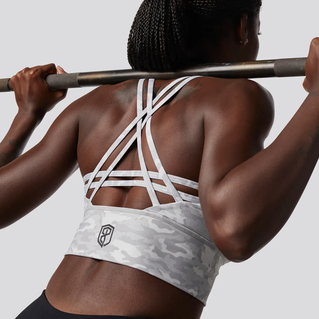 Crossfire Sports Bra (Brand Strength-Avalanche)