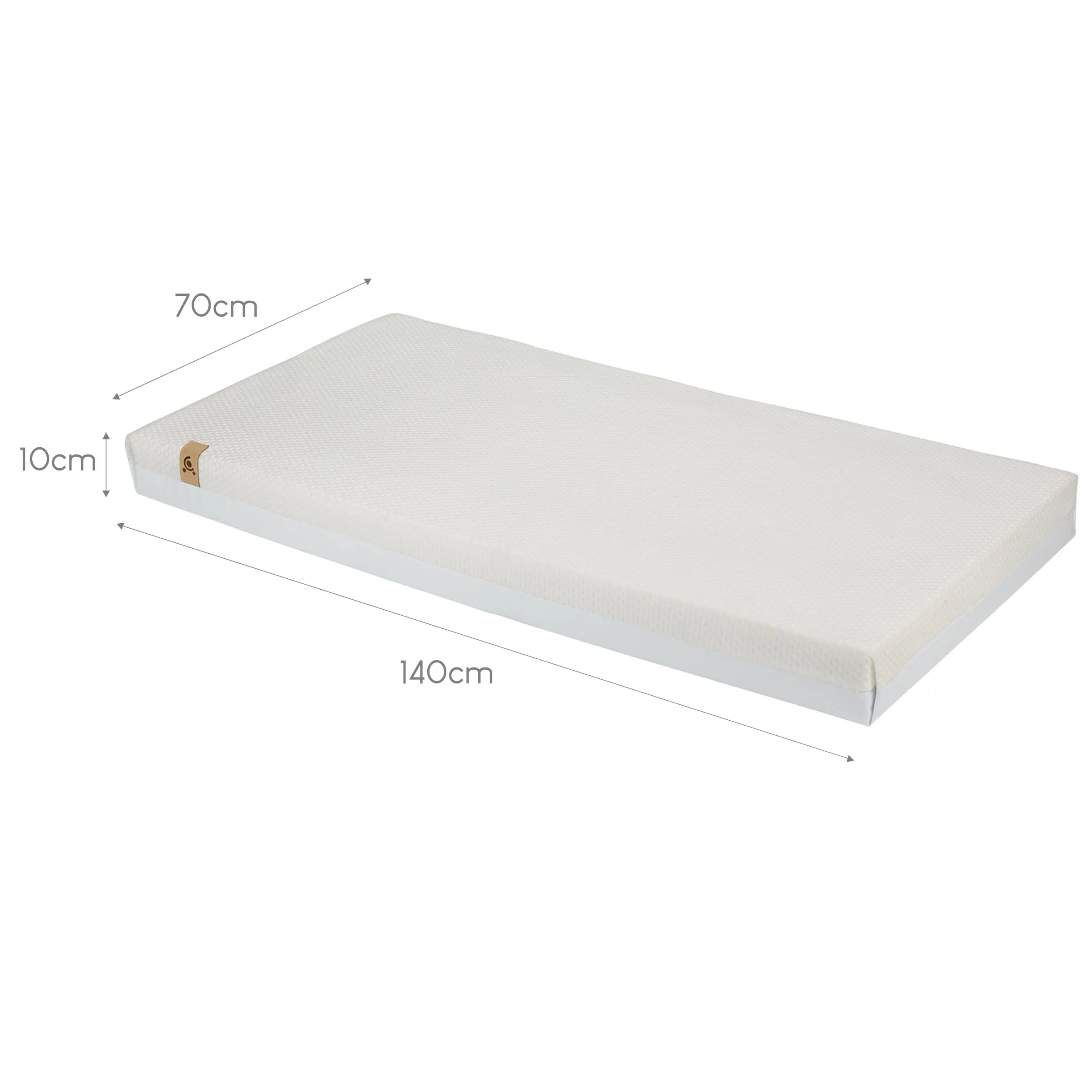 CuddleCo Hypo-Allergenic Bamboo Pocket Sprung Cot Bed Mattress