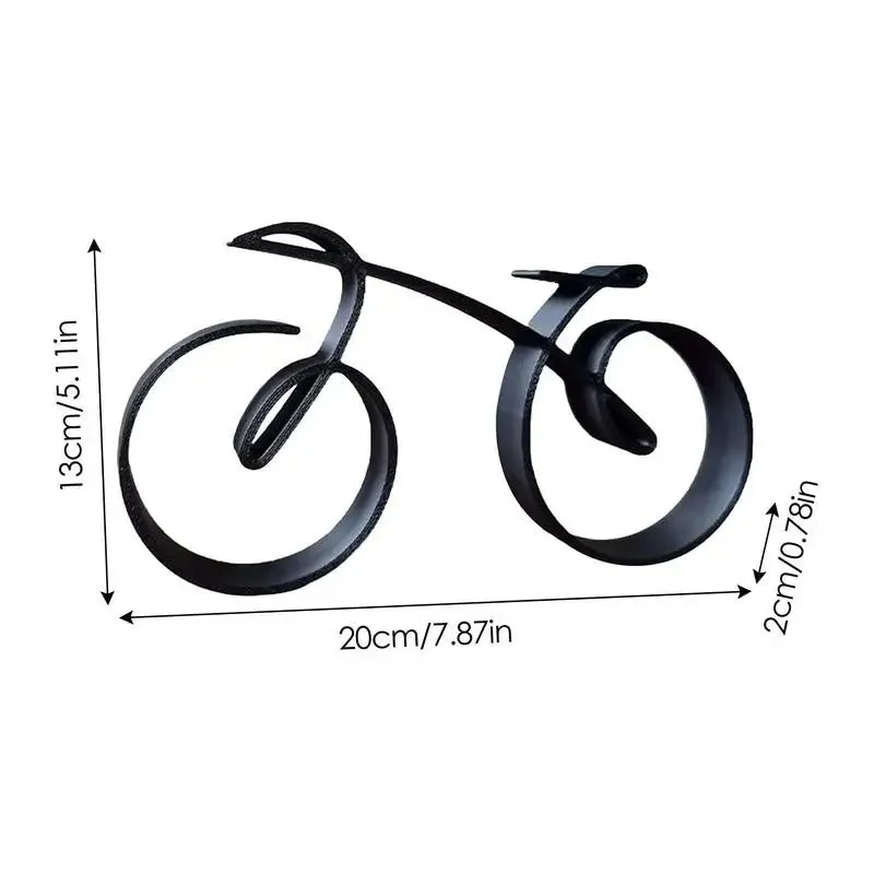 Cycolinks Minimalistic Bicycle Sculpture - Great Gift for Cyclist