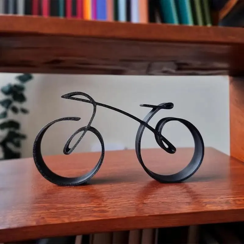 Cycolinks Minimalistic Bicycle Sculpture - Great Gift for Cyclist