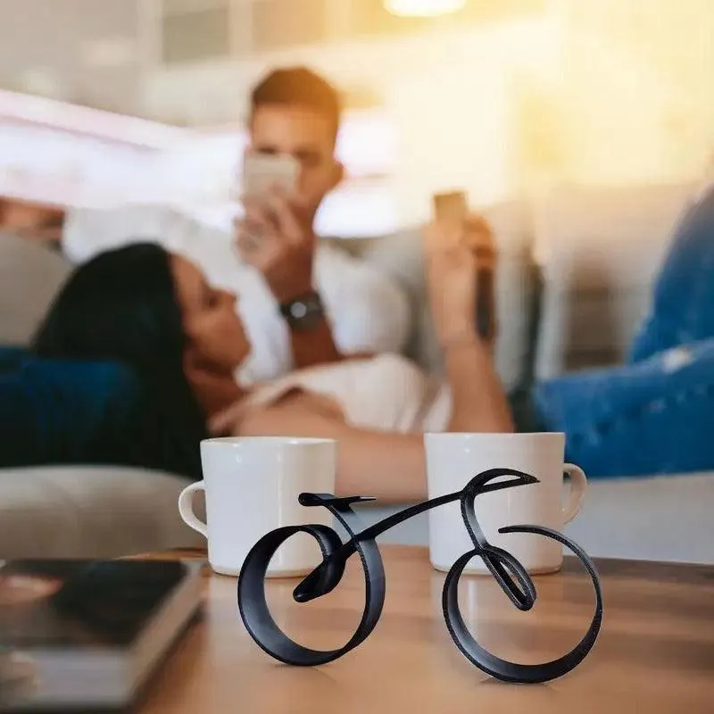 Cycolinks Minimalistic Bicycle Sculpture - Great Gift for Cyclist