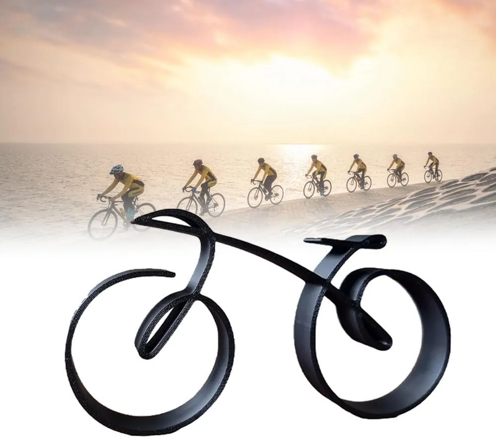 Cycolinks Minimalistic Bicycle Sculpture - Great Gift for Cyclist