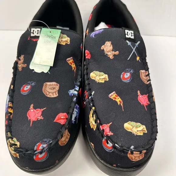 DC Villian‎ 2 Deadpool Moccasin Skate Shoe Sz 17