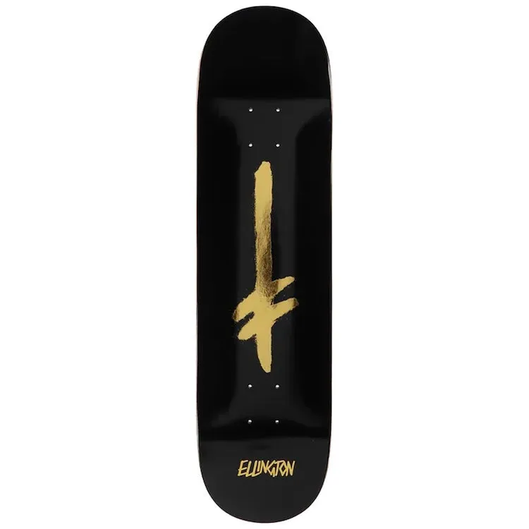 Deathwish Skateboards Ellington Credo Black/Gold Foil Skateboard Deck 8.25"