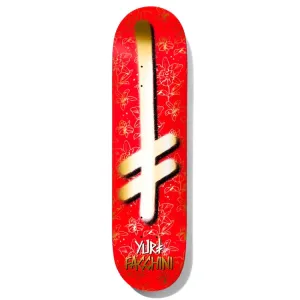 Deathwish Skateboards Yuri Facchini Gang Logo Orchids Skateboard Deck 8.25"