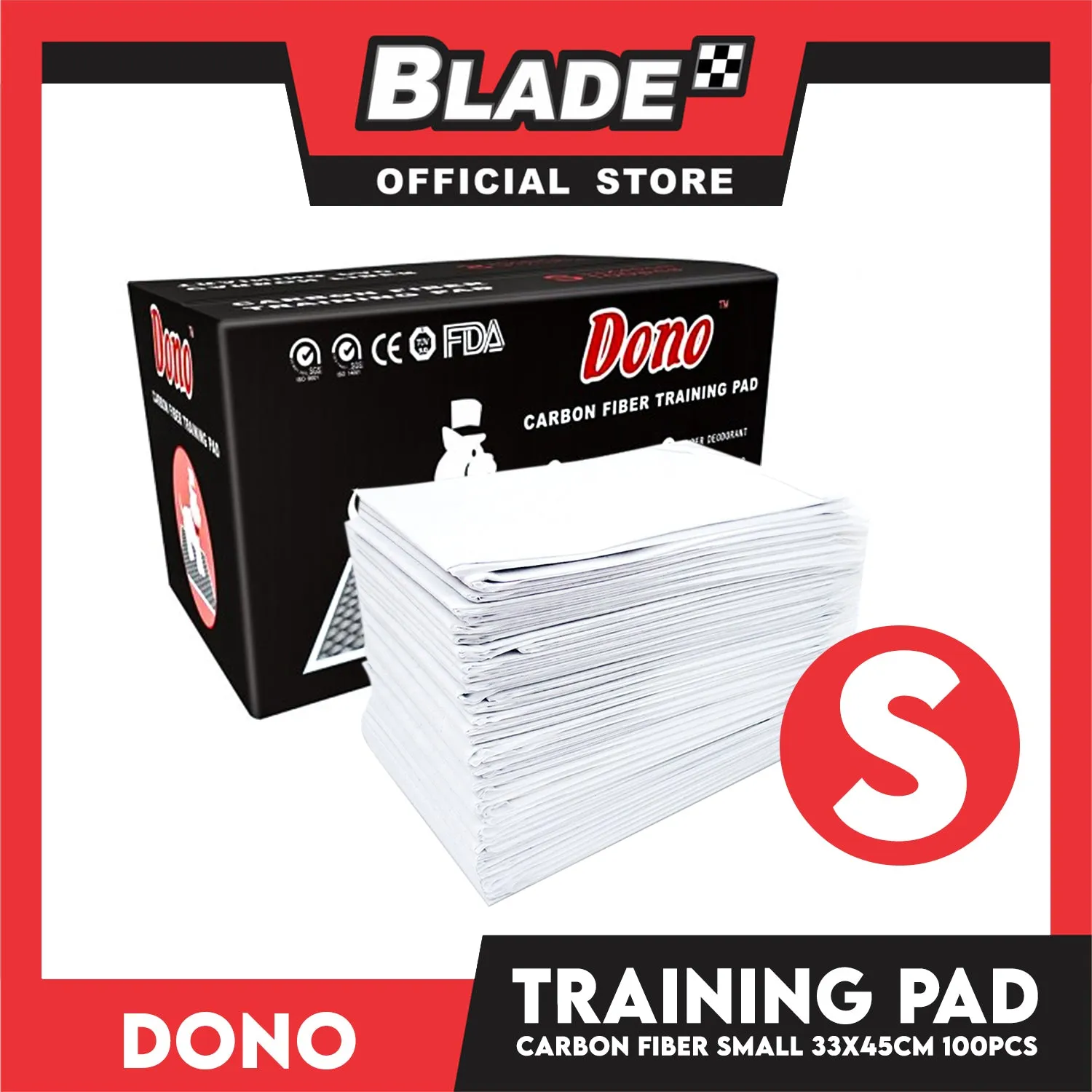 Dono Carbon Fiber Training Pad Small  (100pcs) 33cm x 45cm