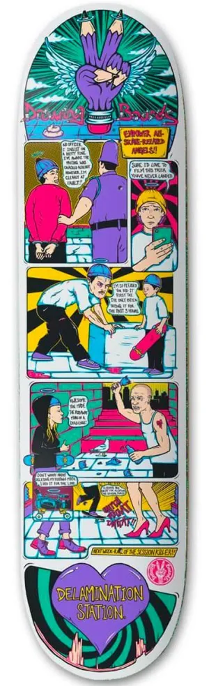 Drawing Boards Empower your Skate-Related Angels Skateboard Deck - 8.25"