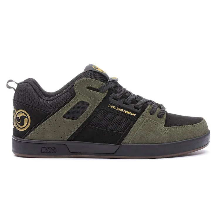 DVS Comanche 2.0  Black/Olive/Gold Nubuck Shoes