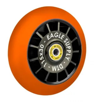 Eagle Supply Wheel Radix DTM Hollowtech Medium 115mm - Black / Orange