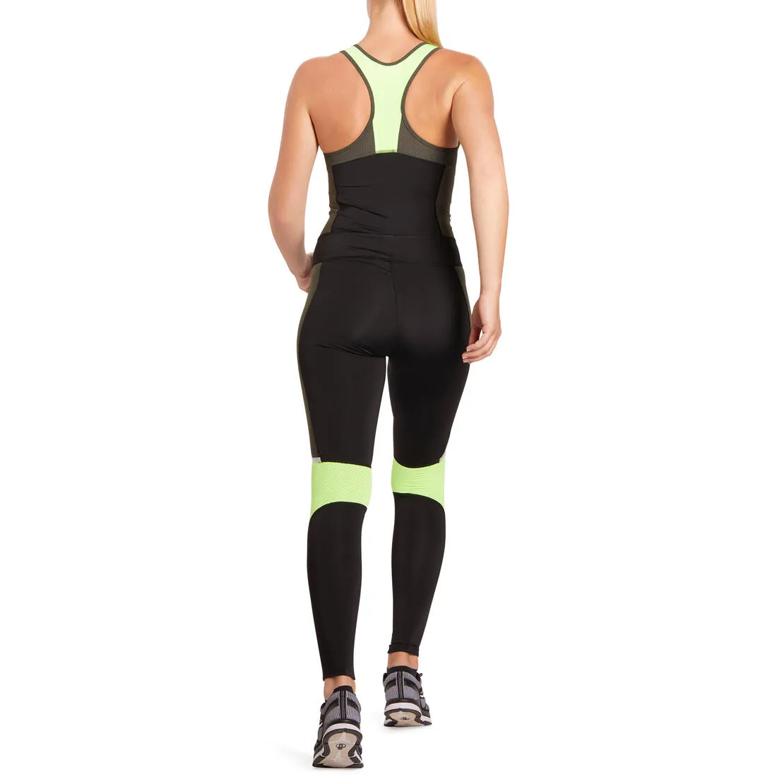 Energy Xtrem Women's Cardio Fitness Jumpsuit - Black/Khaki