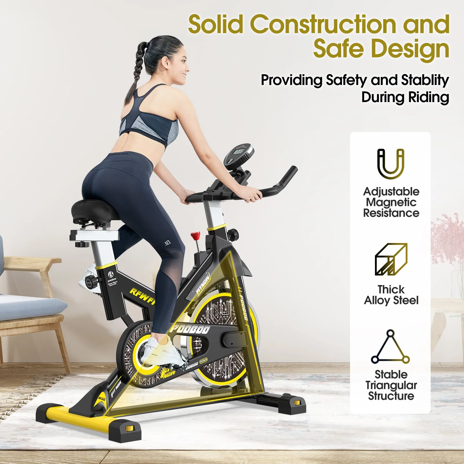 Exercise Bike Indoor Cycling Magnetic Cycle Bicycle