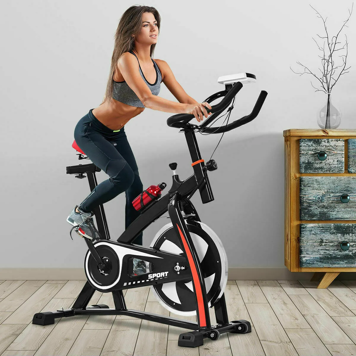 Exercise Cardio Cycling Bicycle Adjustable Home Workout Fitness