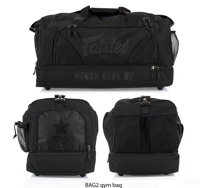 FAIRTEX BLACK HEAVY DUTY GYM BAG - BAG2