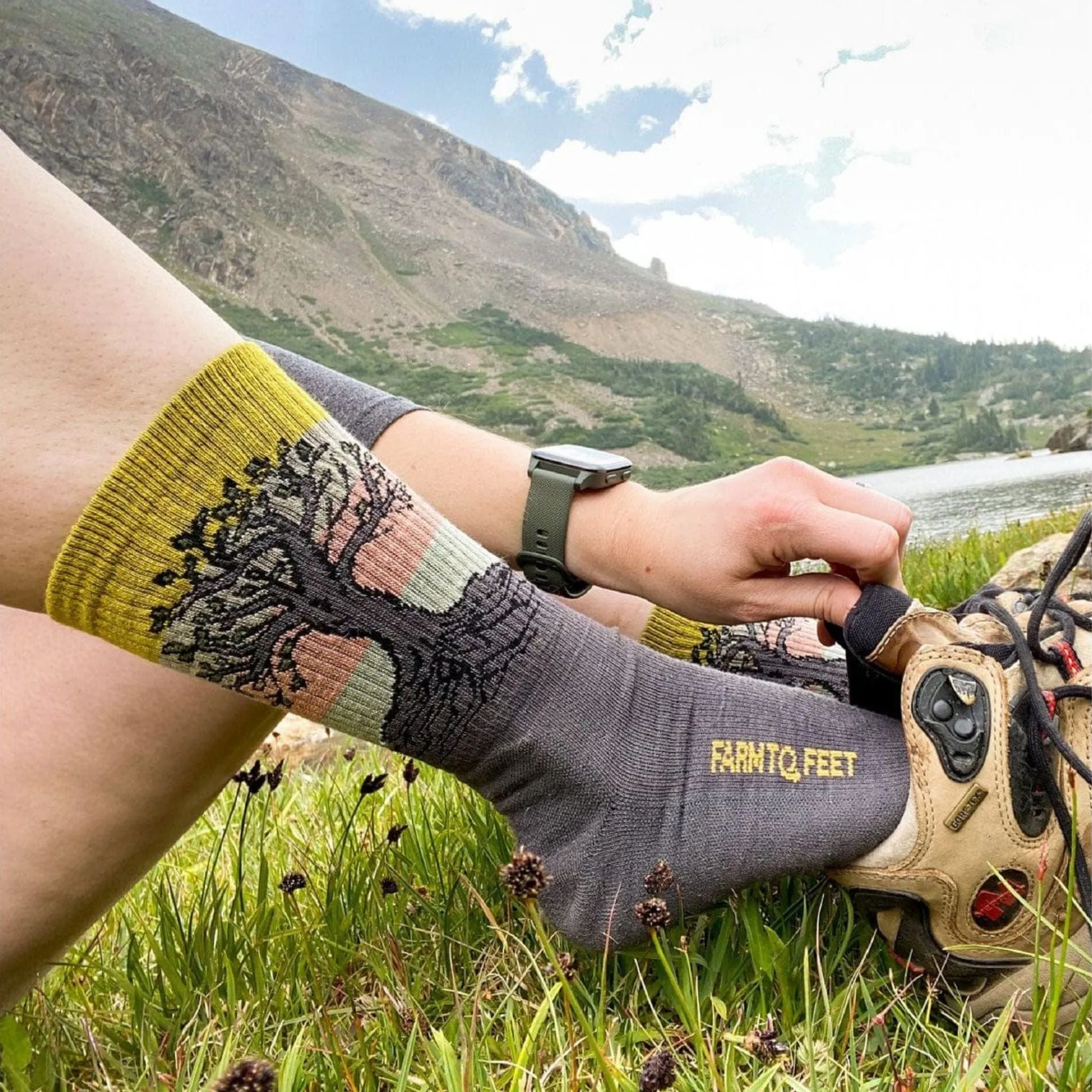Farm to Feet Eureka Light Cushion 3/4 Crew Socks