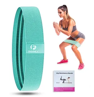 Fashnex Hip Resistance Band for Workout for Men and Women. Exercise Band with Workout Guide, Mini Loop Resistant Band for Toning, Booty, Hips, Glutes, Thighs, Legs, Abs at Home or Outdoors.
