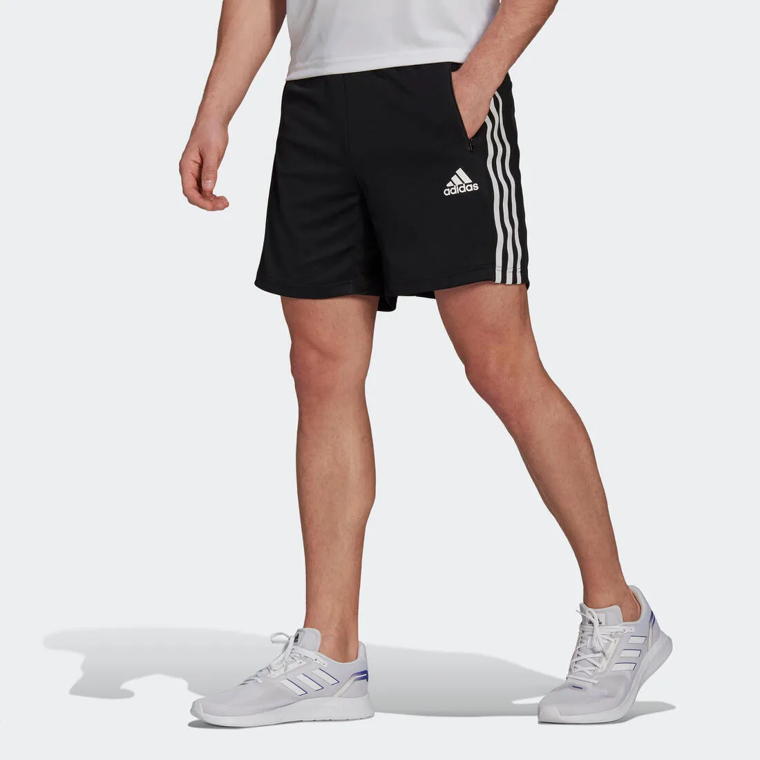 Fitness Training 3-Stripe Shorts - Black