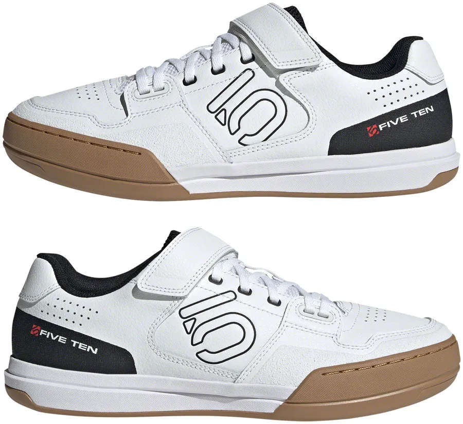 Five Ten Hellcat Mountain Clipless Shoes - Mens FTWR White/Core BLK/Red 7.5