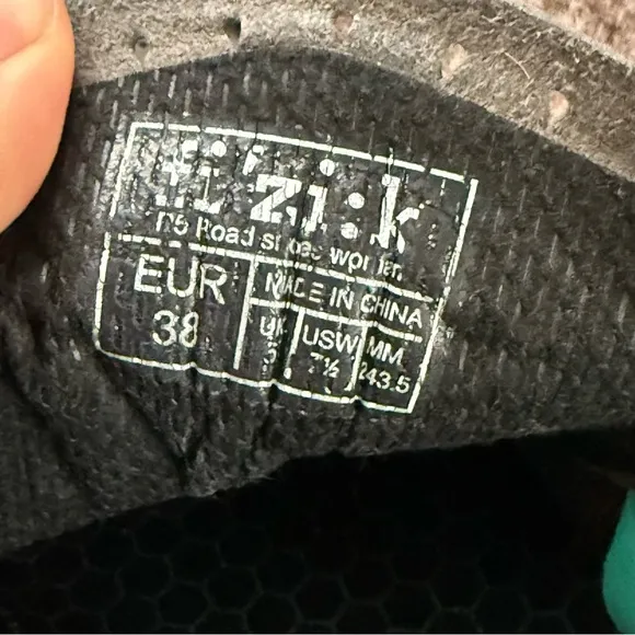 Fi'zi:k Women's Grey Green R5B Boa closure system Cycling Road Shoes 38 US 7.5
