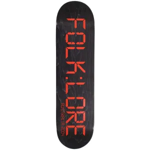 Folklore - Clock Red 8.5 Skateboard Deck