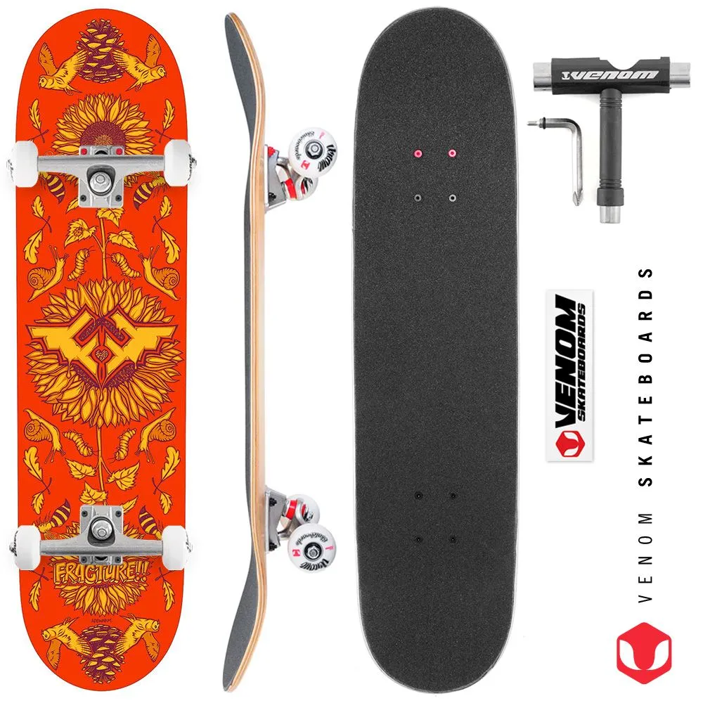 Fracture x Adswarm 2 Custom Complete Skateboard - 8.0"