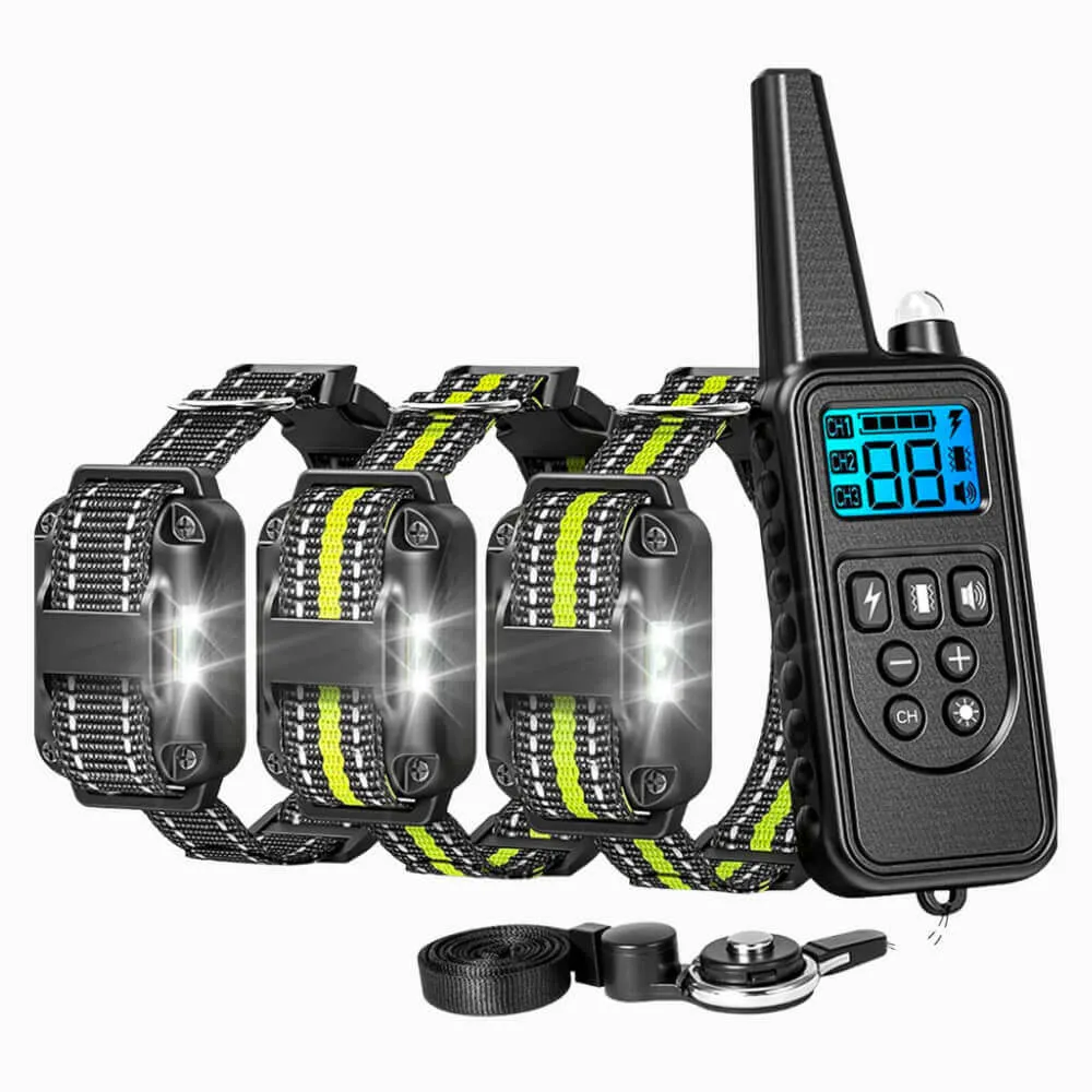 [FunTrainer ] Dog Shock Collars with Remote for 3 Dogs