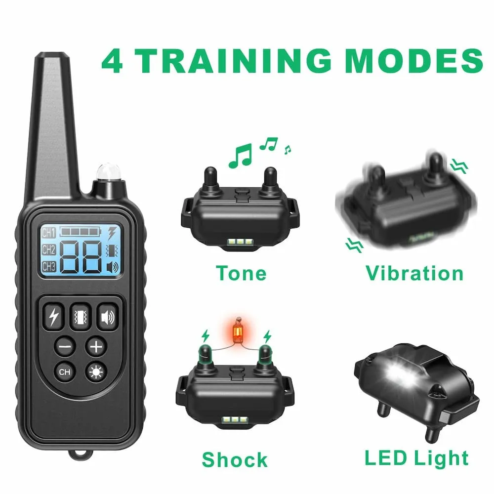 [FunTrainer ] Dog Shock Collars with Remote for 3 Dogs